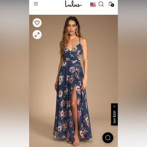 Lulus always there for me wrap dress, M